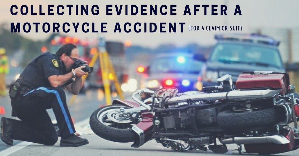 Collecting Evidence After a Motorcycle Accident for a Claim or Suit 2