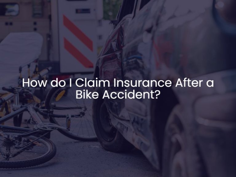 How To Navigate Insurance Claims After A Bike Accident