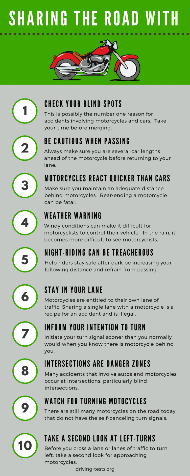 9 Tips For Safely Sharing The Road With Motorcycles