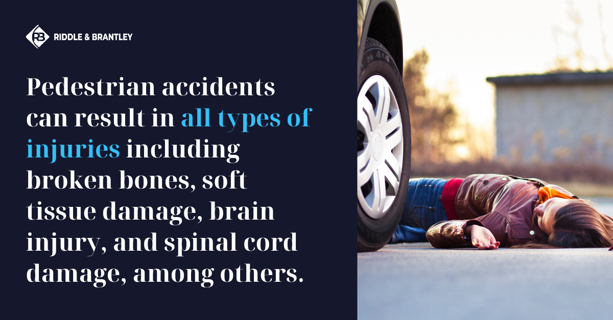 What Are Common Injuries in Pedestrian Accidents Riddle Brantley