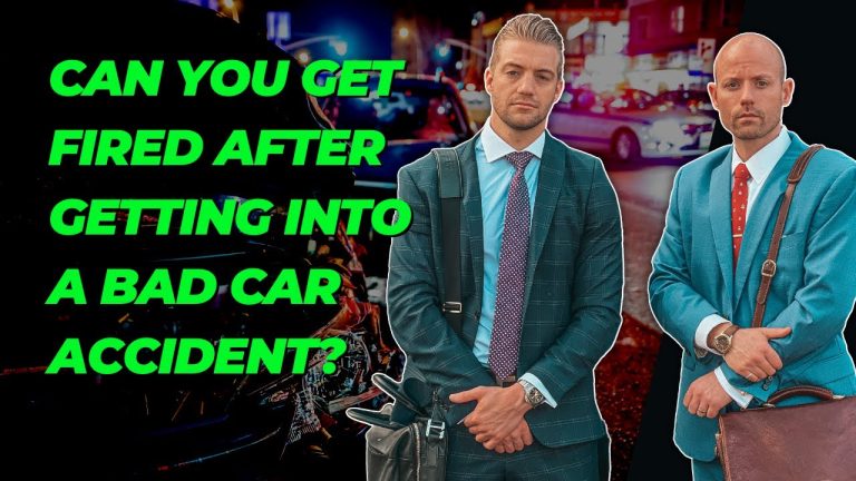 Can You Get Fired For A Car Accident?