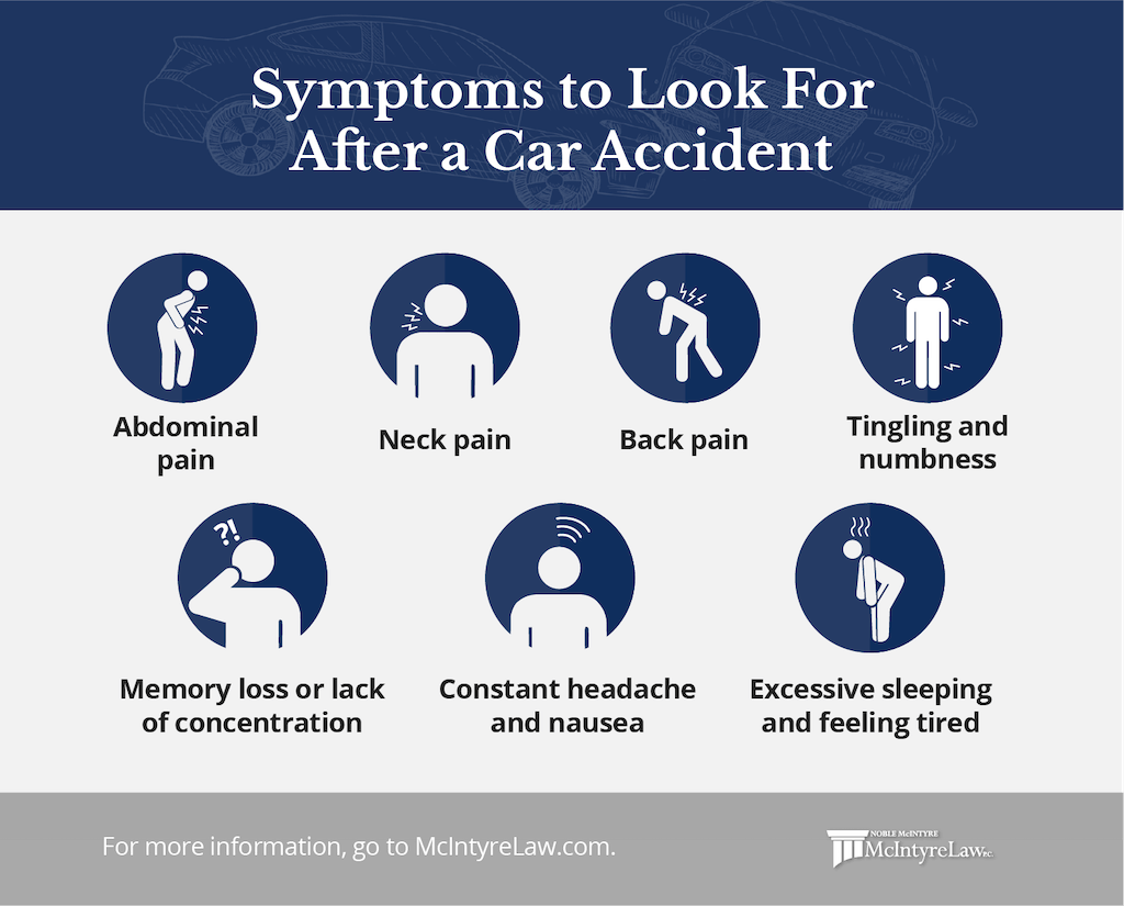 symptoms after a car accident